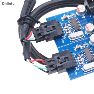 [Dhiint] Multiplicador USB2.0 USB 9 Pinos Interface Cabeçalho Fiação Placa Mãe Extensão Splitter 1 A 2/4 Cabo Porta Adaptadora De Conexão De Mesa Em