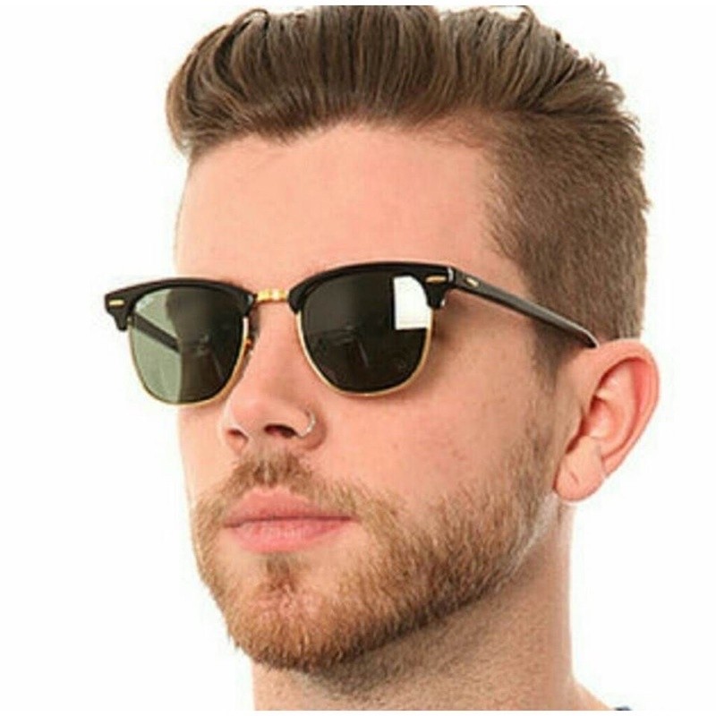 Oculos de Sol Masculino Inspire RB ClubMaster Lente Proteção UV 400 Óculos Vintage Estiloso