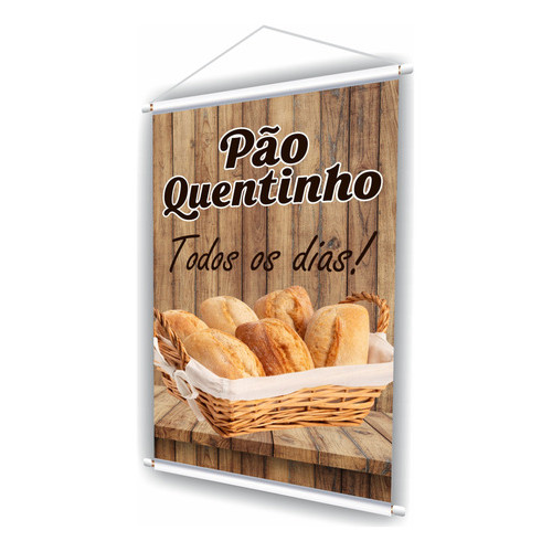 Banner Faixa Placa Pão Quentinho Divulgação Padaria