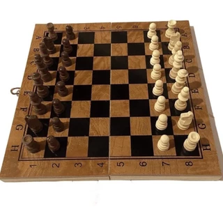 Jogo De Xadrez Tabuleiro Dobrável Em Madeira Profissional em Oferta na Shopee