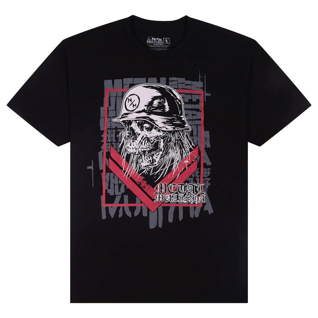 Metal Mulisha Masculino Mayhem Preto Manga Curta Camiseta Roupas Vestuário Fmx Su
