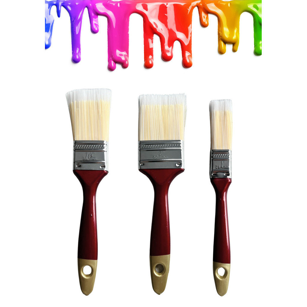 Trincha (pincel) Kit com 3 Peças | Shopee Brasil
