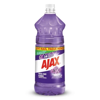 Limpador Diluível Ajax Festa das Flores Lavanda 1,75L em Oferta na Shopee