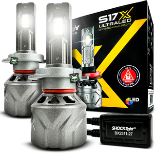 Lâmpada Ultraled Shocklight S17X 5500 Lúmens 6500K H7