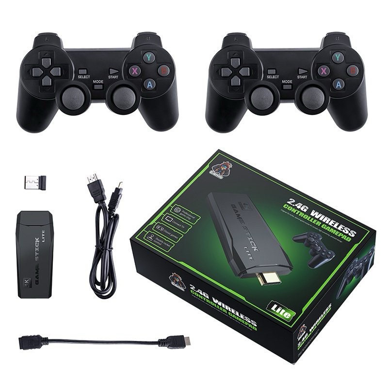 Video game Stick 20mil 2 Controles Sem Fio Console Original Portatil Jogos Retro Antigo