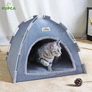 Tendas Para Animais De Estimação Gatos De Cama Suprimentos A Casa Produtos Acessórios Almofadas Quentes Móveis Sofás Cesta Camas De Inverno Clamshell Kitten Tents Cat