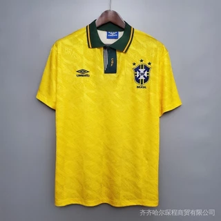 Retro 1991-1993 Camisa De Futebol Do Brasil