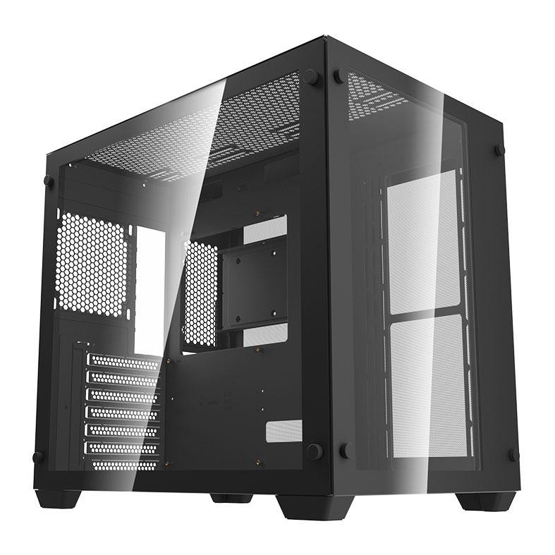 Gabinete Gamer Aigo DarkFlash C285, Lateral de Vidro, Preto, C285-BK