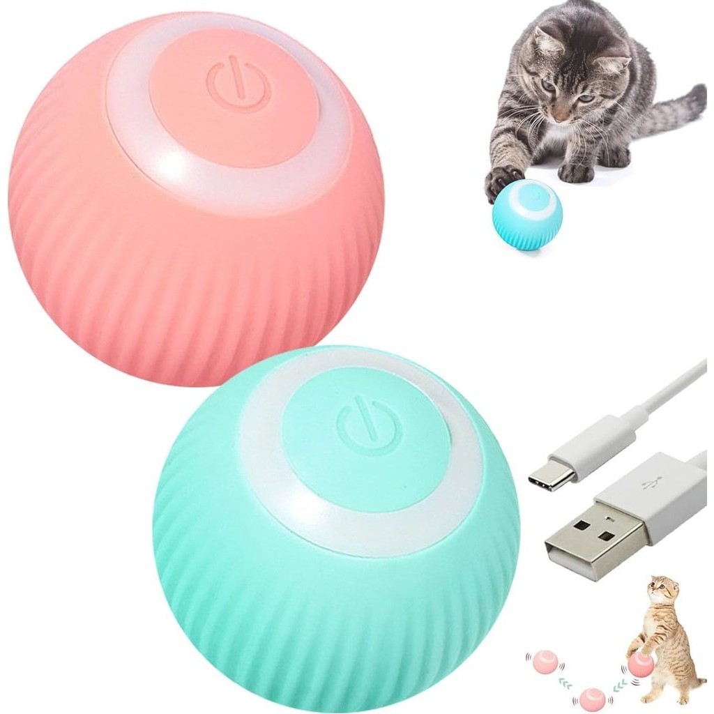 Bolinha Brinquedo Bola Pets Gato Cachorro Eletrônica Interativo Para Gatos Brincarem Sozinhos