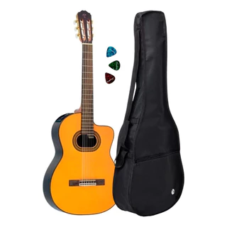 Violão Takamine Gc6 Ce N Préamp Tp4t Capa + Acessórios