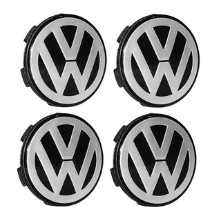 Jogo Calotinha 56mm Centro de Roda Scorro Emblema Volkswagen em Oferta na Shopee