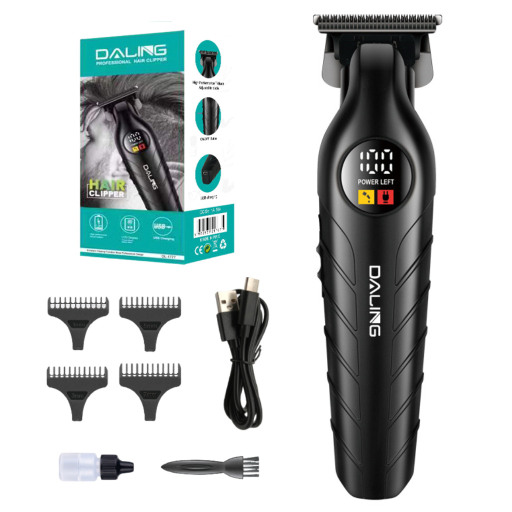 Maquina Corte Cabelo Acabamento Profissional Cor Preto 110V/220V Daling ...