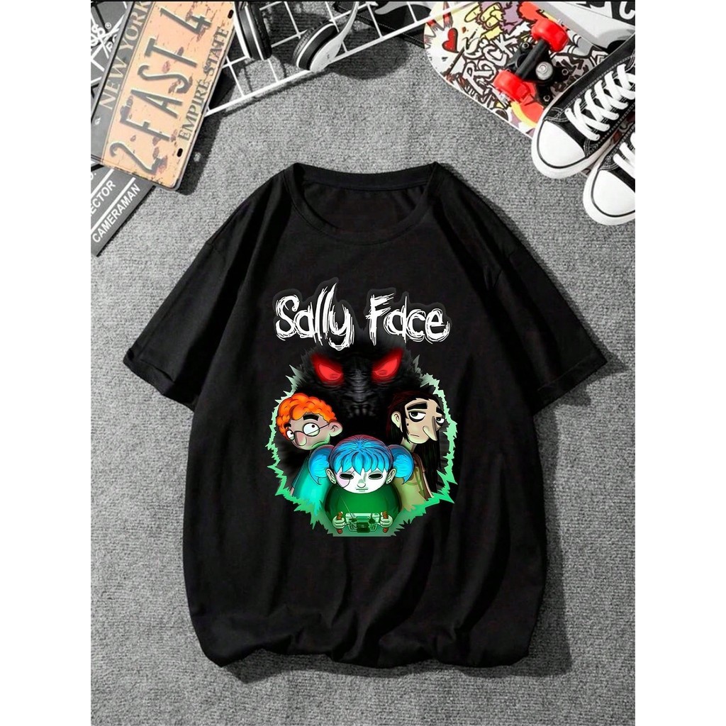 Camiseta unissex 100% Algodão Four Sally Face Streetwear Envio