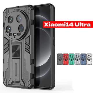 Para Xiaomi 14 Ultra Pro 14Ultra 14Ultra 5G 2024 Suporte Da Caixa Do Telefone Câmera Armadura À Prova De Choque Dura Xiaomi14 Xiaomi14Ultra Proteção Pára-Borda Traseira Macia TPU
