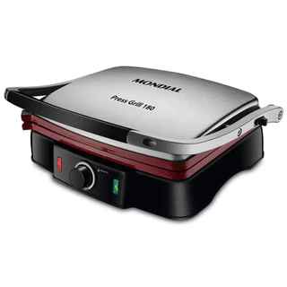 Chapa Grill Mondial Press Grill 180 220V Vermelho 1800W PG-02