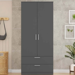 Guarda Roupa Solteiro 2 Portas 2 Gaveta 1 Cabideiro Brixton 