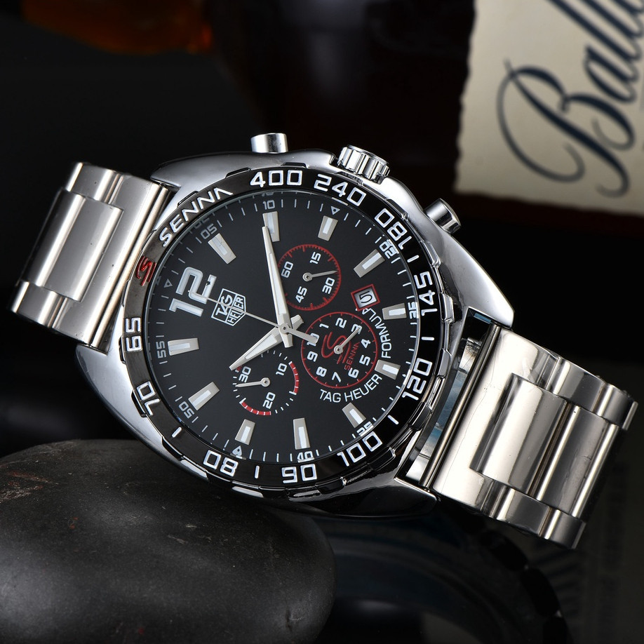 Relógio De Luxo Superior Homem FORMULA 1 F1 Série Senna Cronógrafo De Corridas Esportivas