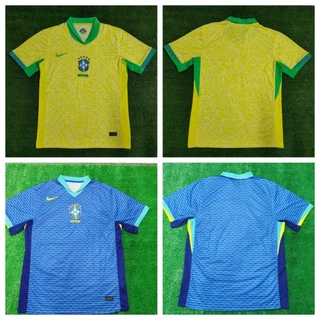 2024/2025 Brasil Home/Away Soccer Jerseys Thai Versão De Alta Qualidade 1.1 Camisa De Manga Curta De Futebol Masculino