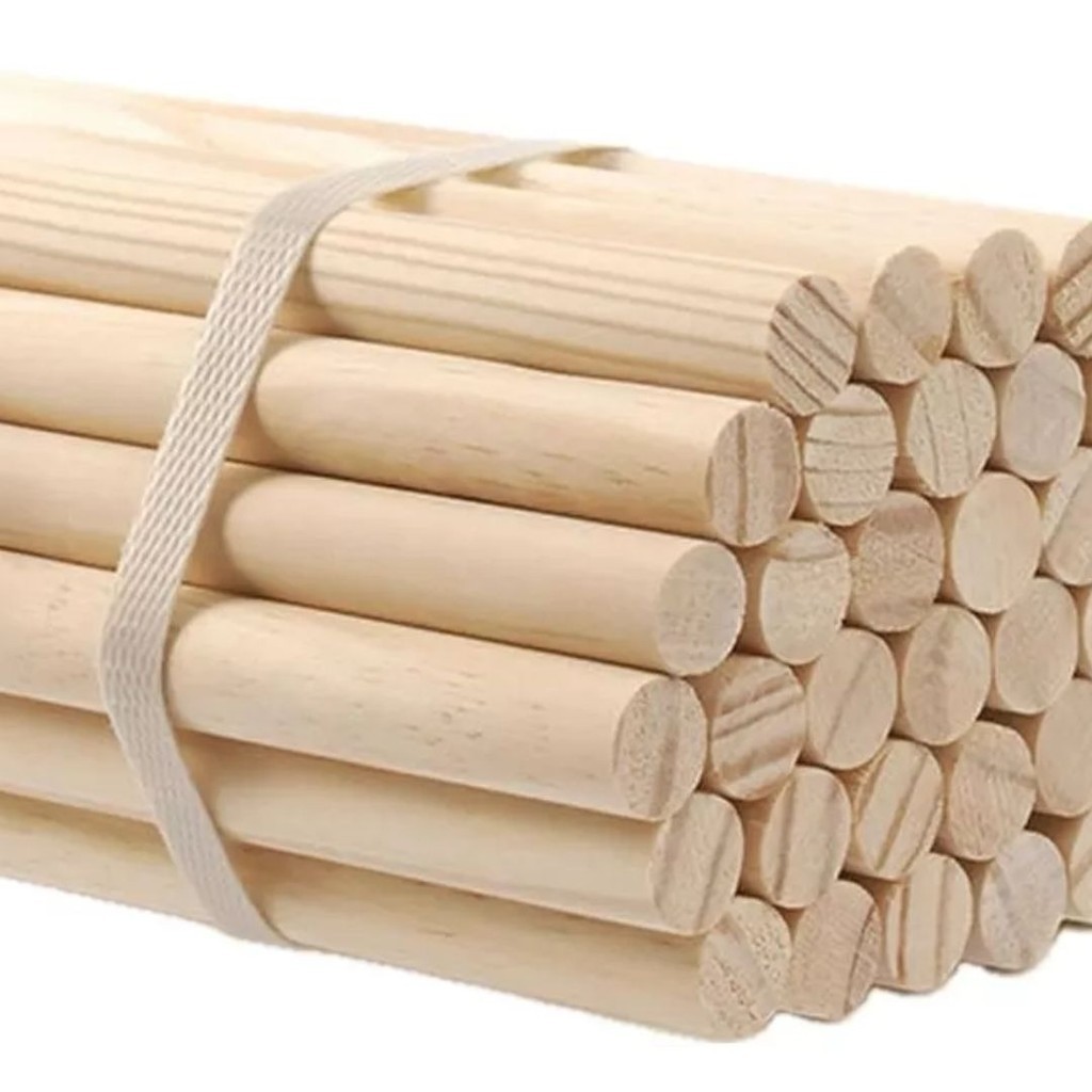 KIT Bastao Madeira Pinus 19mm 3/4 1,50m (5und)