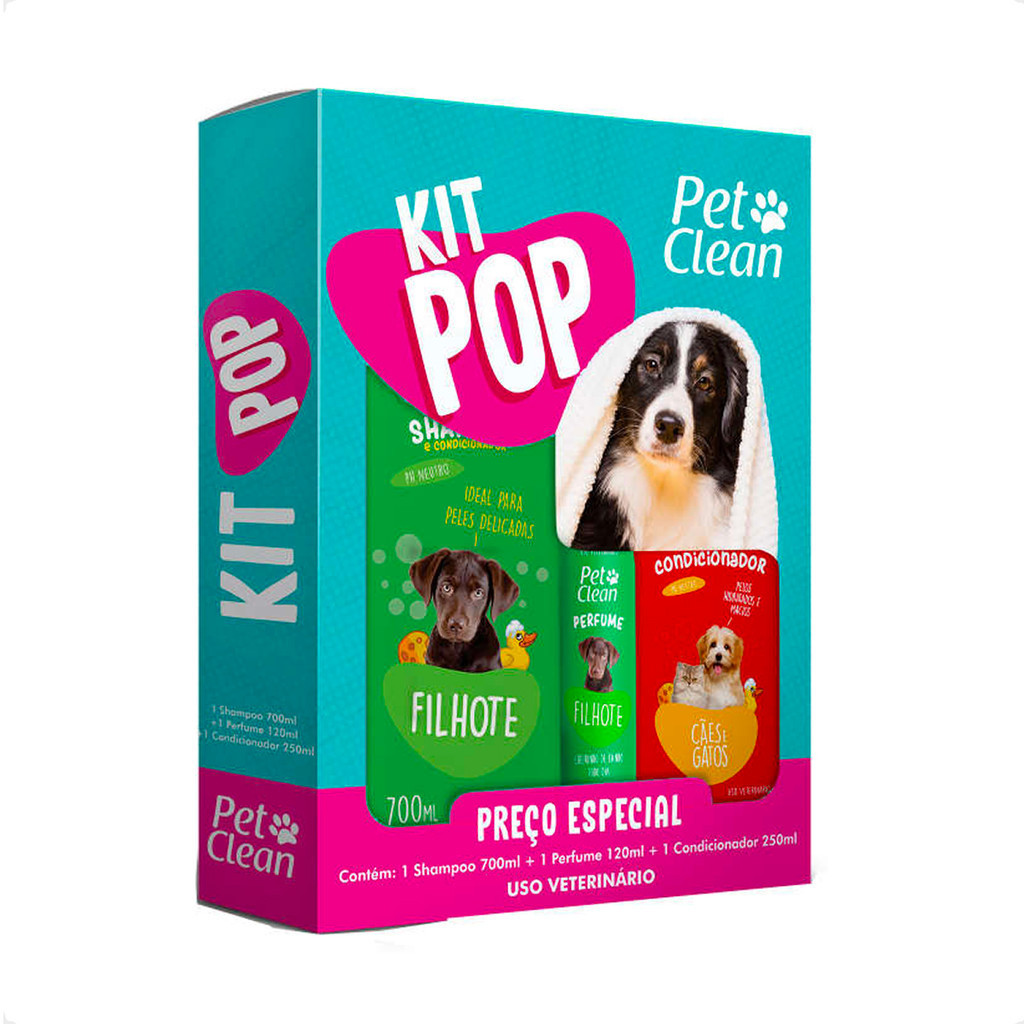 Kit Pet Clean Pop - Banho Sofisticado para Seu Amigo | Caprioli - Detalhes