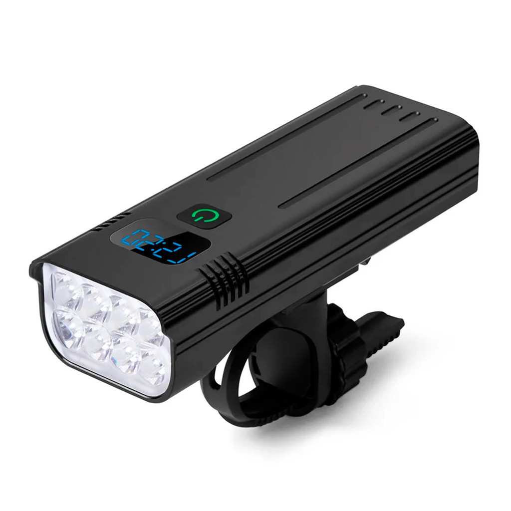Farol Bike 8 Leds Powerbank Profissional Ciclismo Bicicleta