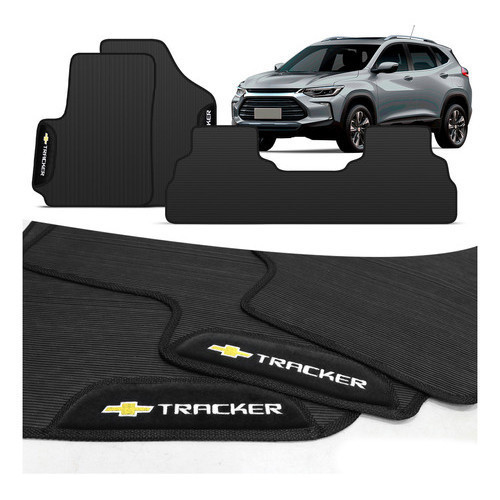 Jogo De Tapete Pvc Tracker 2020 a 2025 Bordado Concept 3d 3 Peças ...