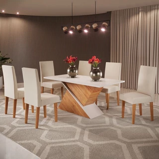 Mesa de Jantar 6 Lugares Adele