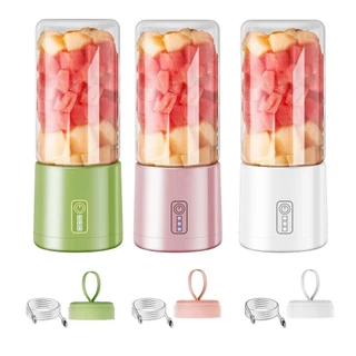 Mini Liquidificador Portatil Juicer Elétrico Potente 400ML Copo Liquidificador Pequeno 8 Lâminas