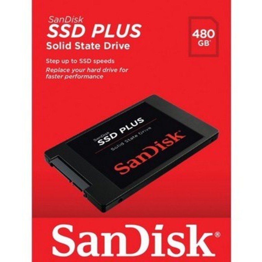 SSD HD Sandisk Plus 480GB 240GB 120GB, SATA, Leitura 530MB/s