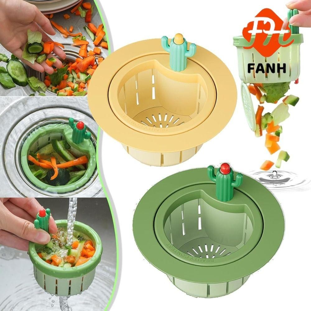 FANHUI Cactus Filtro De Drenagem De Pia De Cozinha , Cesto Fácil Limpeza Antientupimento , Coletor De Resíduos À Prova De Vazamentos De Alimentos