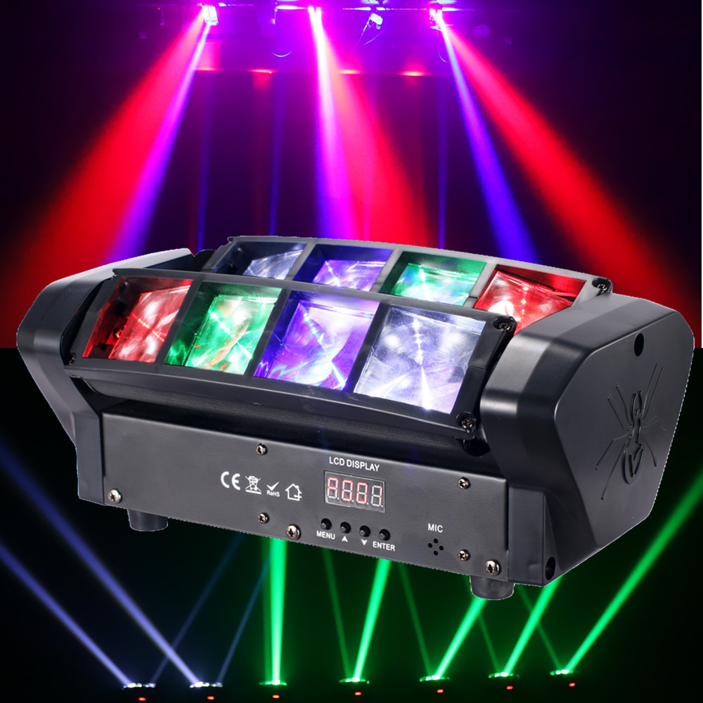 2PCS 150W Teste mobili LED RGBW Disco DJ Luci 6 Bee Eye Prisma Effetto