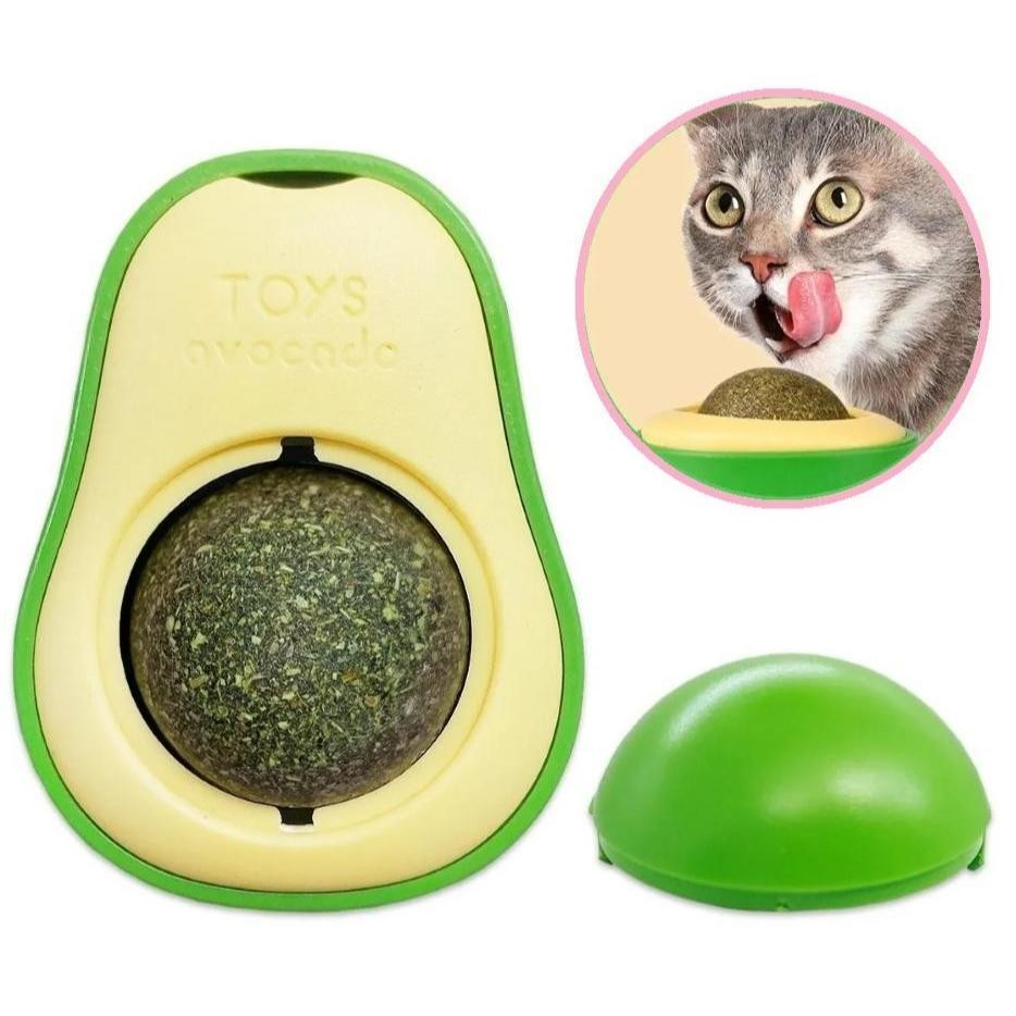 Brinquedo Abacate Interativo com Catnip - Diversão para Gatos | Caprioli - Vista Principal
