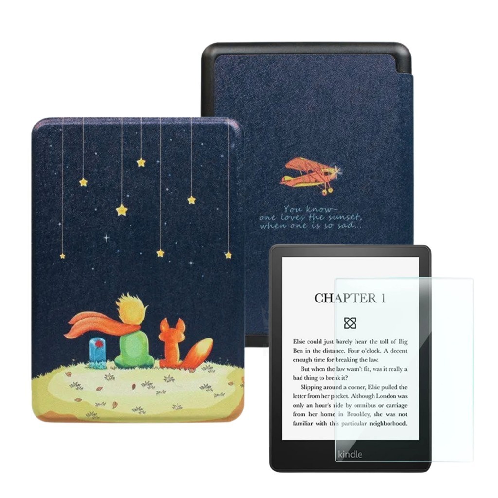Capa Couro Para Kindle 11º C2v2l3 vários desenhos + Pelicula