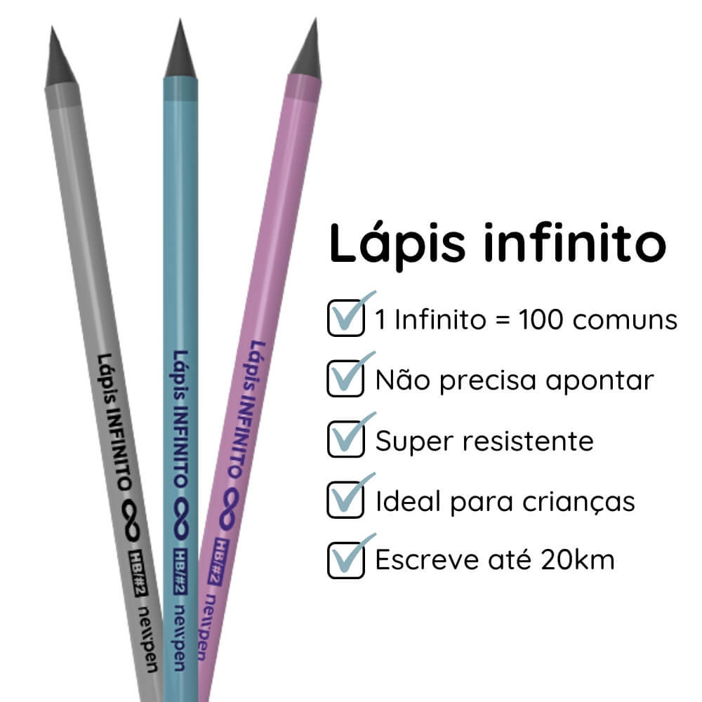 Lápis Infinito HB Revolution | NEWPEN | Shopee Brasil