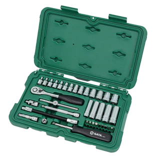 Jogo Soquetes Sextavados 1/4" 36 Peças Sata ST09001SJ