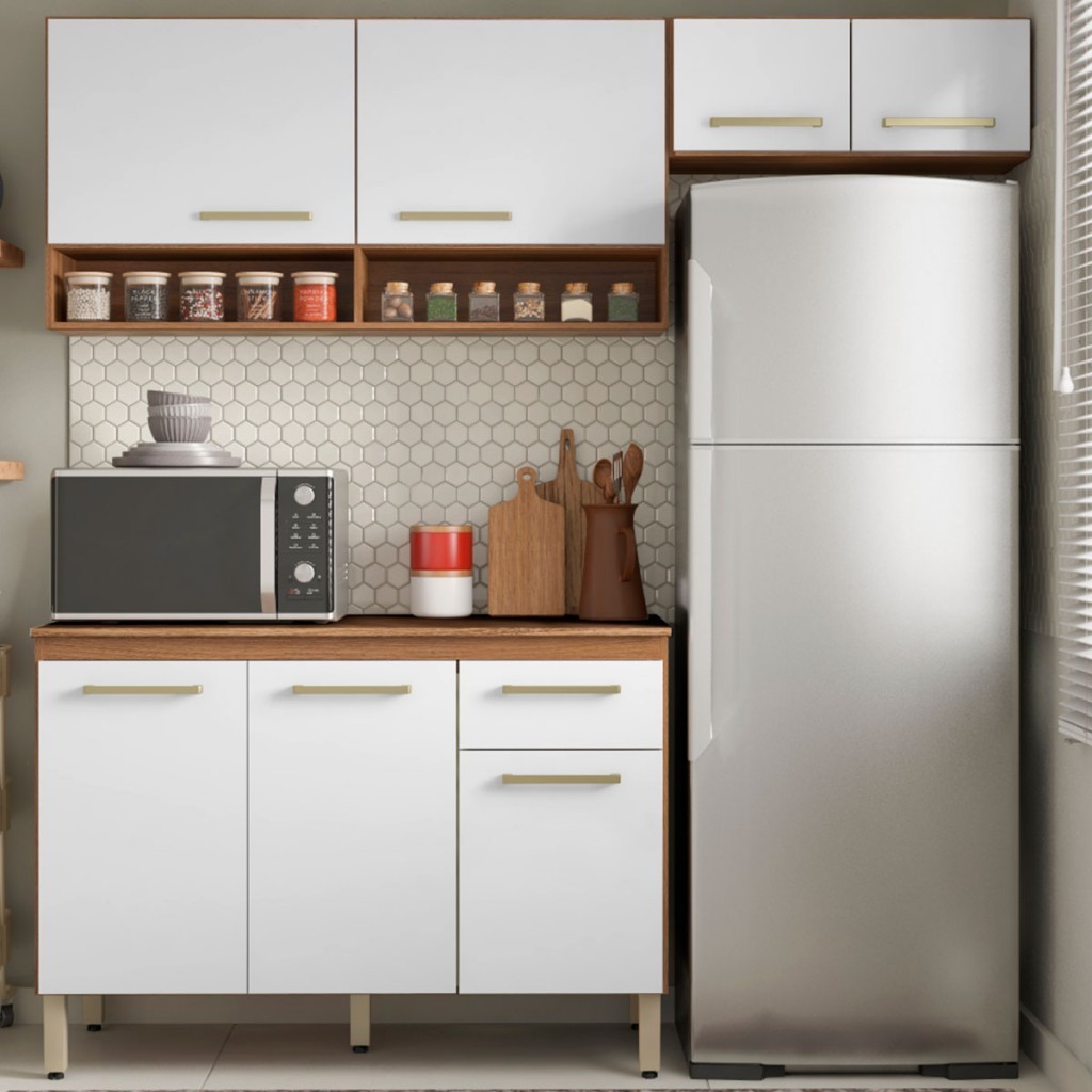 Cozinha Compacta Dama 7 Portas 1 Gaveta