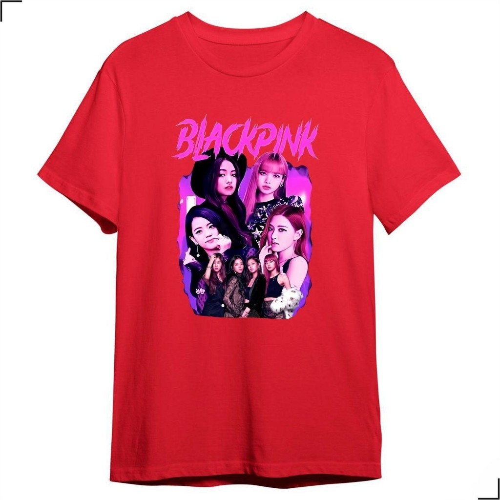 Camiseta Básica Black Pink K-Pop Album Square One Quarteto