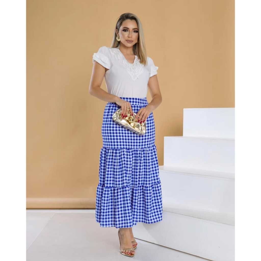 Saia Longa Roupa De Festa Junina Com Saia Saia Festa Junina Preta