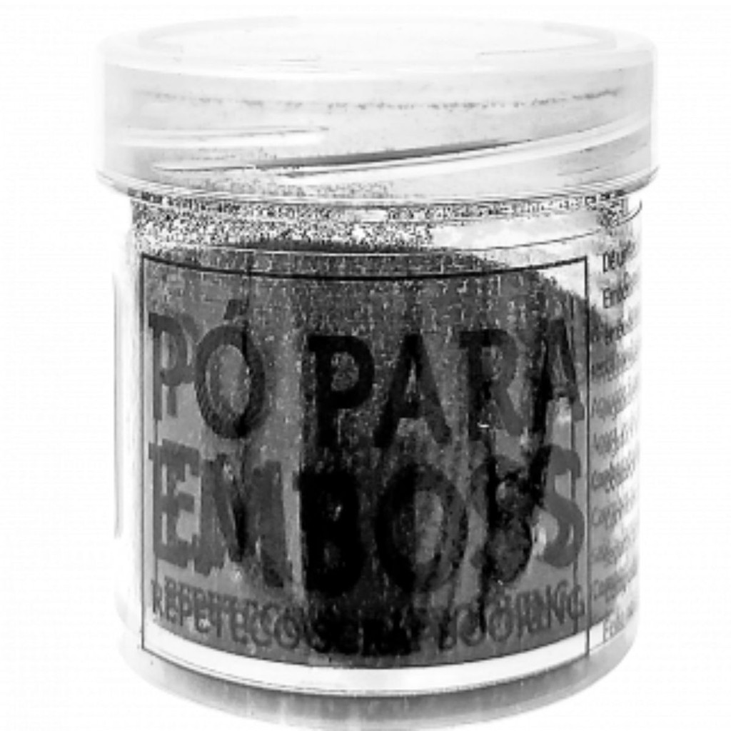 Pó para Emboss OPACO 14g - Repeteco Cor:Preto (Ref. EMBOPACO-007 P)
