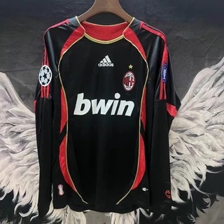 06-07 AC Milan Retro Jogo De Futebol Temporada Jersey No . 2222 Kaka 9 Camisa Inzaji LSU8