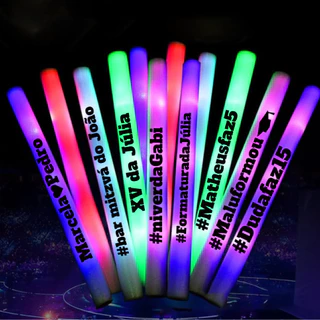 Adesivos Personalizados Para Bastão Led Festa Casamento 50Un