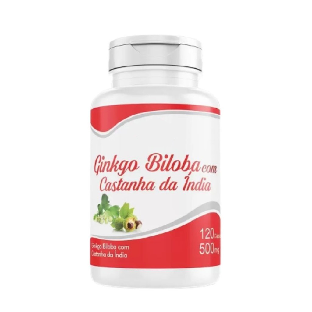Castanha da in dia com Ginkgo Biloba 120 cápsulas 500 mg