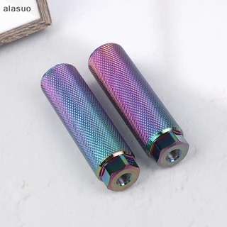 [alasuo] Pés De Alumínio De 1 Peça Liga Acrobacias Para Bicicleta 3/8'Eixo De Apoio Os-Cilindro De Com Antiderrapante [BR]