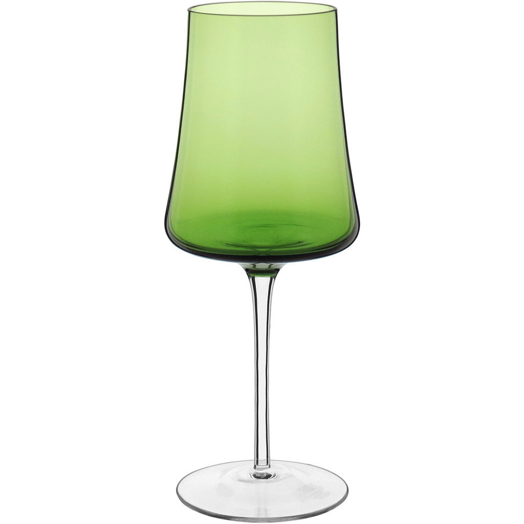 JOGO 2 TAÇAS VINHO ÁGUA HOME&CO LATOUR VIDRO 460ml 24x9x9cm VERDE