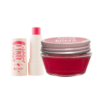 Duo Romã: Hidratante Labial e Gelatina de Banho - L