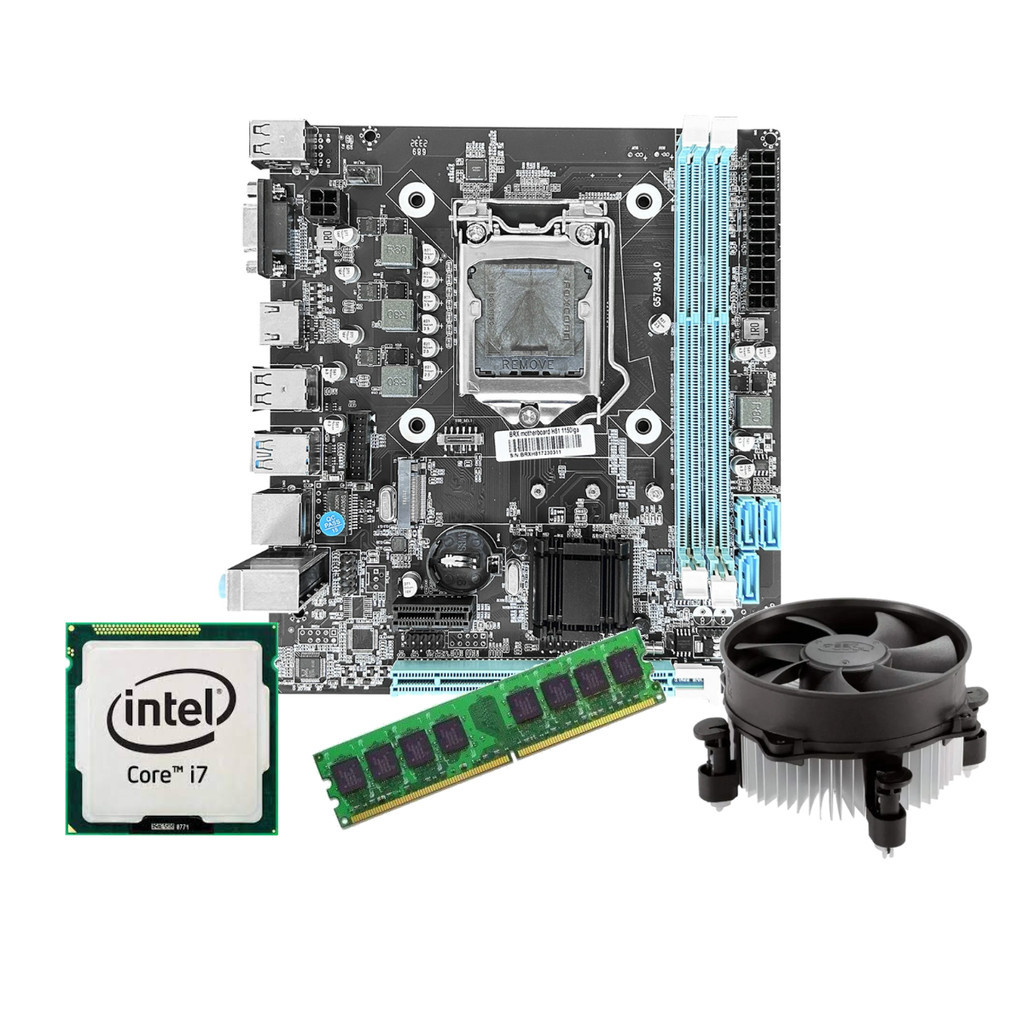 Kit Upgrade Gamer Processador I7 3770 + Placa Mãe H61 + 8GB
