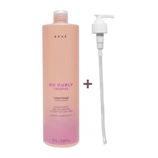 Kit Braé Go Curly Crespos Condicionador 1L + Pump