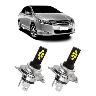 Par Lampada LED Bulbs Honda City 2009 2010 2011 2012 2013 2014 6000k H4