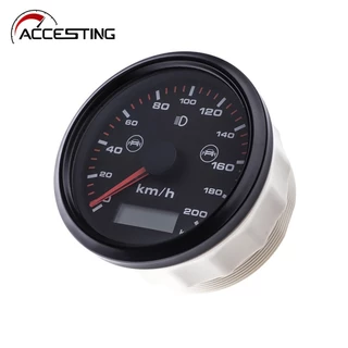 Velocímetro GPS De 85mm Medidor À Prova D'água Com Função De Alarme De Monitoramento De Ponto Cego , 200 km/h Para Veículos