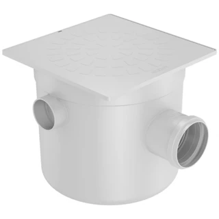 Caixa Sifonada Quadrada Branca 100mm X 100mm X 50mm Fortlev em Oferta na Shopee